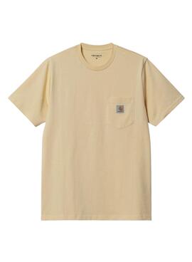 T-shirt Carhartt Pocket beige pour homme