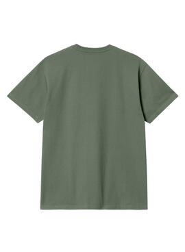 T-shirt Carhartt Chase bleue pour homme.