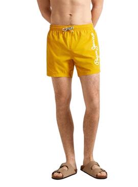 Maillot de bain Pepe Jeans Logo Jaune pour Homme