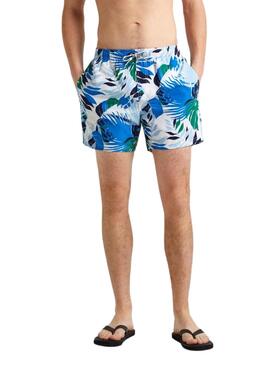 Maillot Pepe Jeans Leaf Bleu Pour Homme