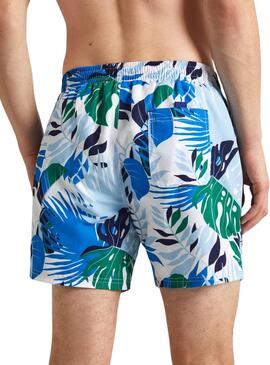 Maillot Pepe Jeans Leaf Bleu Pour Homme