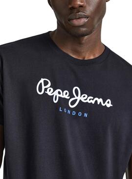 T-shirt Pepe Jeans Eggo Noir Pour Homme