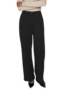 Pantalon Vila Viclava noir pour femme