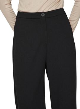 Pantalon Vila Viclava noir pour femme