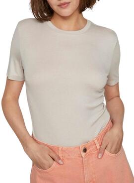 T-shirt Vila Alexia beige pour femme