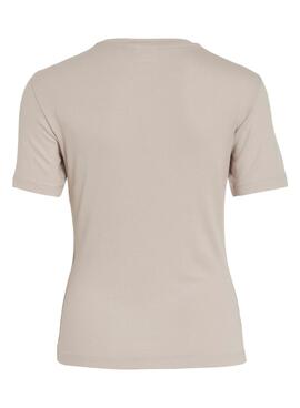 T-shirt Vila Alexia beige pour femme