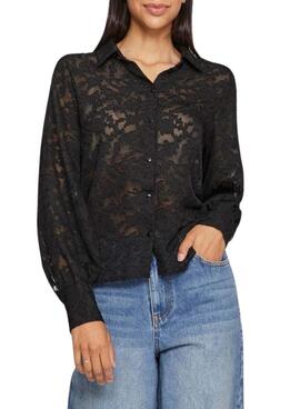 Chemise Vila Viflema noire pour femme