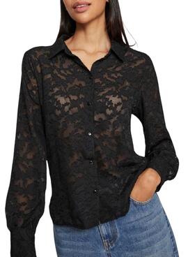 Chemise Vila Viflema noire pour femme