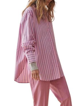 Chemise rose Vila Viblomi pour femme