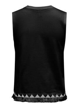 Top Only Liva noir pour femme