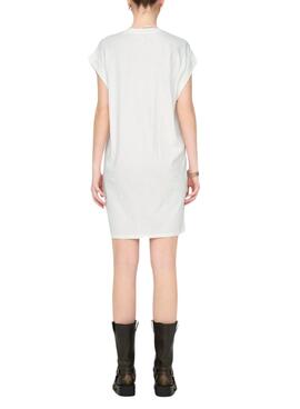 Robe blanche Only Lucy pour femme.