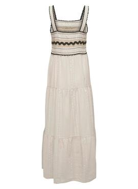 Robe blanche cassée Only Filuca pour femme