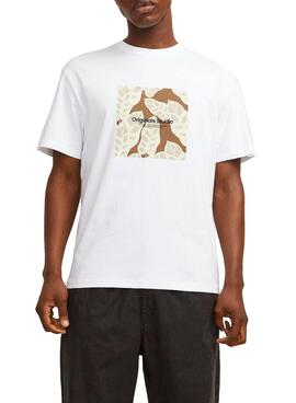 T-shirt Jack and Jones Jorsequioia blanc pour homme