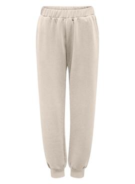 Pantalon jogger Only Lalina beige pour femme