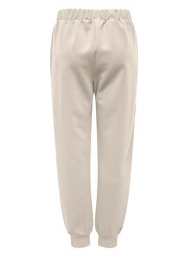 Pantalon jogger Only Lalina beige pour femme