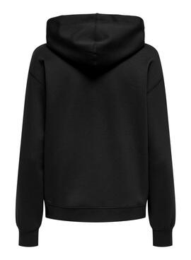 Sweat à capuche Only Lalina noir pour femme