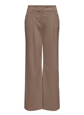 Pantalon Only Stella pour femme en couleur beige