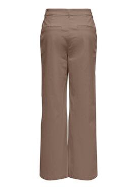 Pantalon Only Stella pour femme en couleur beige