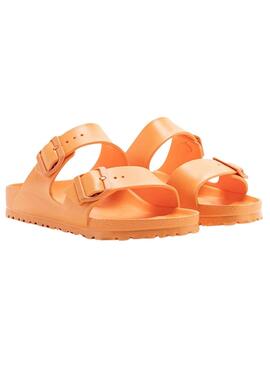 Sandales Birkenstock Arizona étroit ajustement orange pour femme