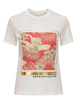 T-shirt Only Molly rouge pour femme