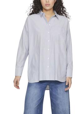 Chemise bleue pour femme Vila Darma