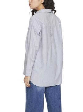 Chemise bleue pour femme Vila Darma