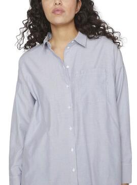 Chemise bleue pour femme Vila Darma