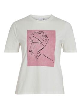 T-shirt Vila Sybil rose pour femme