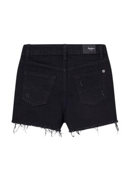 Jupe courte Pepe Jeans A Line noire pour fille