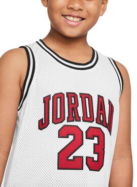 Maillot Jordan 23 blanc pour enfant.