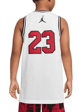 Maillot Jordan 23 blanc pour enfant.