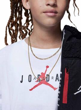 T-shirt Jordan Jumpman blanc pour fille