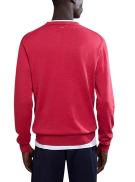 Maillot Napapijri Decatur basique rouge pour homme.