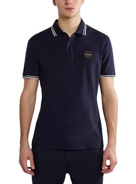 Chemise Polo Napapijri Macas bleue marine pour homme