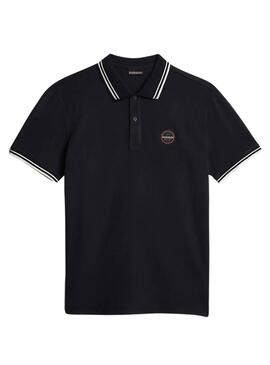 Chemise Polo Napapijri Macas bleue marine pour homme