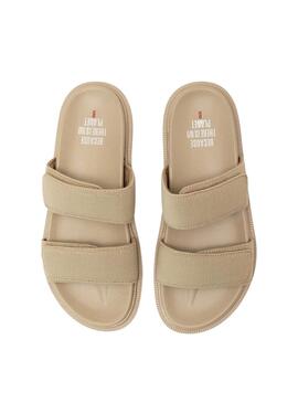 Sandales Ecoalf Frida beige pour femme