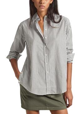 Chemise Pepe Jeans Bryce verte pour femme.
