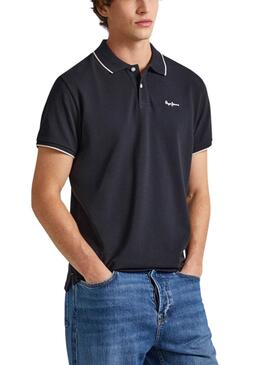 Polo Pepe Jeans Hans Noir Pour Homme