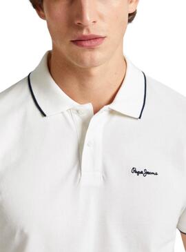 Polo Pepe Jeans Hans Blanco Pour Homme