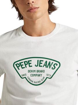 T-shirt Pepe Jeans Cherry Blanc Pour Homme