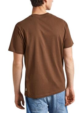 T-shirt Pepe Jeans Camille Marron Pour Homme