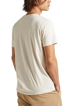 T-shirt Pepe Jeans Craig Beige pour Homme