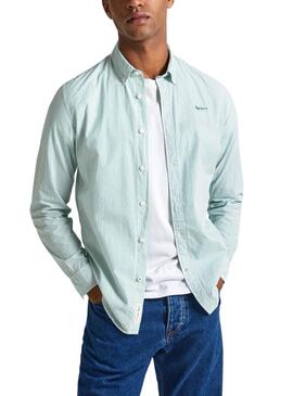 Chemise Pepe Jeans Peach verte pour homme