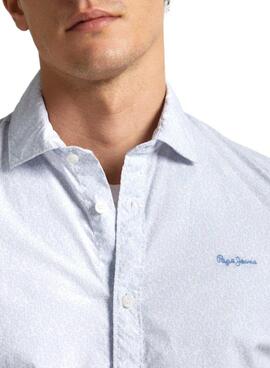 Chemise Pepe Jeans Pascal Bleue Pour Homme