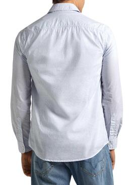 Chemise Pepe Jeans Pascal Bleue Pour Homme