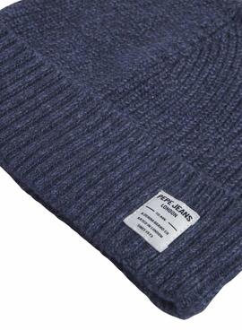 Bonnet Pepe Jeans Wesley bleu pour homme