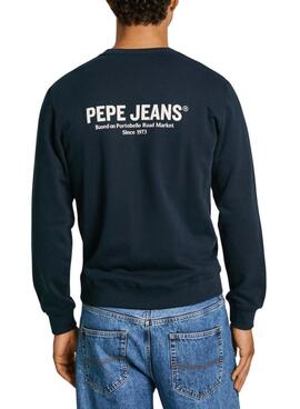 Sweatshirt Pepe Jeans Sam bleu marine pour homme