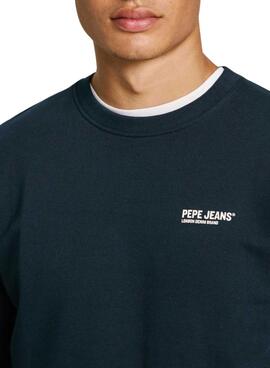 Sweatshirt Pepe Jeans Sam bleu marine pour homme