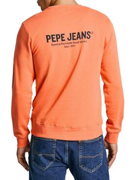 Sweat-shirt Pepe Jeans Sam orange pour homme