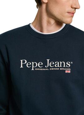 Sweatshirt Pepe Jeans Sean marine pour homme